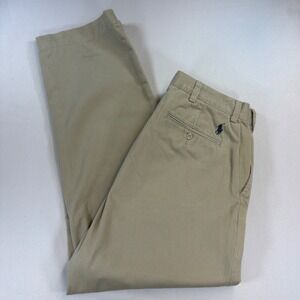Vintage Polo Ralph Lauren Prospect Pants Mens 34x30 Khaki Chino Preppy Casual